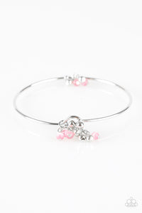Paparazzi Works Like A GLEAM - Pink Beads - Silver Bracelet - $5 Jewelry With Ashley Swint