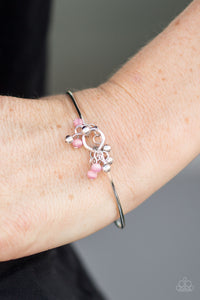 Paparazzi Works Like A GLEAM - Pink Beads - Silver Bracelet - $5 Jewelry With Ashley Swint