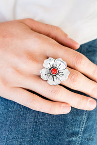 PAPARAZZI Boho Blossom - Red - $5 Jewelry with Ashley Swint