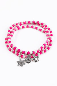 Paparazzi Rooftop Gardens - Pink Bracelet