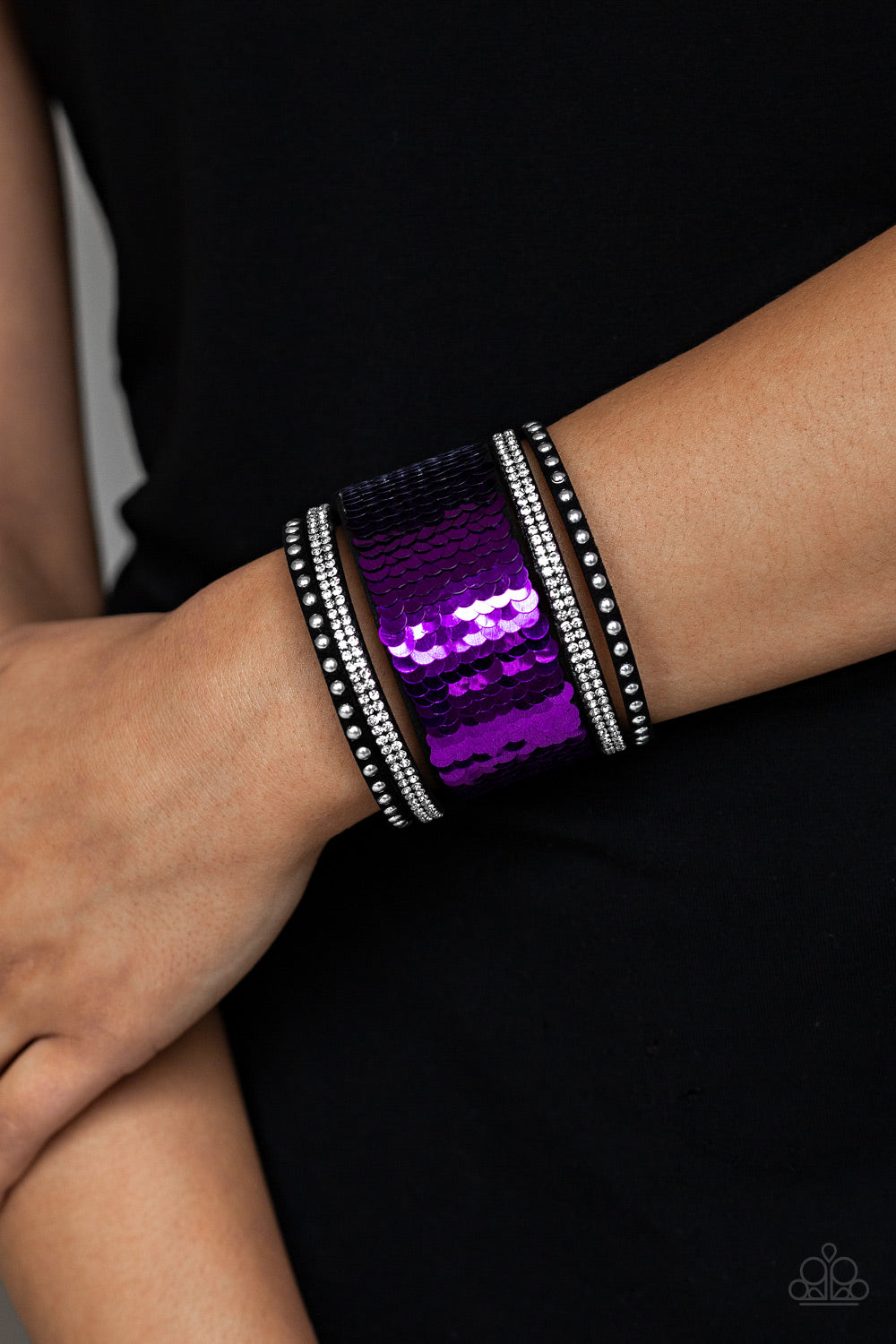 Paparazzi MERMAIDS Have More Fun - Purple Bracelet - $5 Jewelry with Ashley Swint