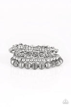 Load image into Gallery viewer, Paparazzi Rose Garden Gala - Silver - Set of 4 Bracelets