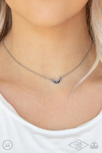 Load image into Gallery viewer, Paparazzi Promise The Moon - Silver - Necklace &amp; Earrings - Black Diamond Exclusive