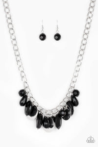 Paparazzi Treasure Shore - Black - Necklace & Earrings