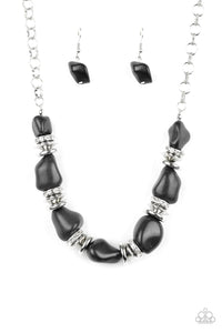 PAPARAZZI Stunningly Stone Age - Black - $5 Jewelry with Ashley Swint