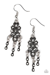 Paparazzi Spring Bling - White - Rhinestones - Earrings - $5 Jewelry With Ashley Swint