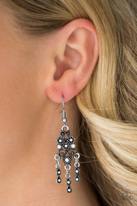 Paparazzi Spring Bling - White - Rhinestones - Earrings - $5 Jewelry With Ashley Swint