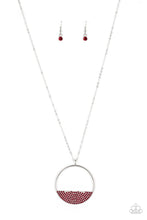 Load image into Gallery viewer, Paparazzi Bet Your Bottom Dollar Red Necklace &amp; Earring Set - $5 Jewelry with Ashley Swint