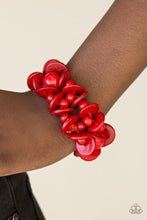 Load image into Gallery viewer, Paparazzi Tropical Temptress - Red Wooden Bracelet - $5 Jewelry With Ashley Swint