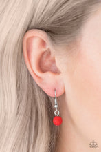Load image into Gallery viewer, Paparazzi Desert Eagle - Red Stone - Silver Necklace &amp; Earrings - $5 Jewelry With Ashley Swint