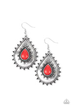 Load image into Gallery viewer, Paparazzi - Desert Drama - Red - Earrings