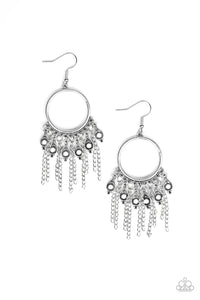 Paparazzi - Very Vagabond - White - Earrings