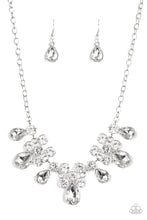 Load image into Gallery viewer, Paparazzi Debutante Drama - White Rhinestones - Necklace &amp; Earrings