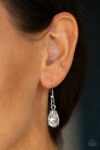 Load image into Gallery viewer, Paparazzi Debutante Drama - White Rhinestones - Necklace &amp; Earrings