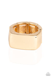 PRE-ORDER - Paparazzi Straightforward - Gold - Ring - $5 Jewelry with Ashley Swint