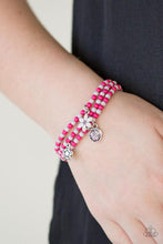 Load image into Gallery viewer, Paparazzi Rooftop Gardens - Pink Bracelet