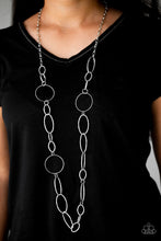 Load image into Gallery viewer, Paparazzi Perfect MISMATCH - Silver - Necklace and matching Earrings - $5 Jewelry with Ashley Swint