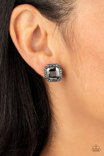 Load image into Gallery viewer, Paparazzi Act Your AGELESS - Black - Post Earrings - $5 Jewelry with Ashley Swint