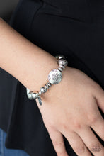 Load image into Gallery viewer, Paparazzi Aesthetic Appeal - Silver - Stretchy Band Bracelet - $5 Jewelry with Ashley Swint