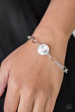 Load image into Gallery viewer, PRE-ORDER - Paparazzi All Aglitter - White - Bracelet - $5 Jewelry with Ashley Swint