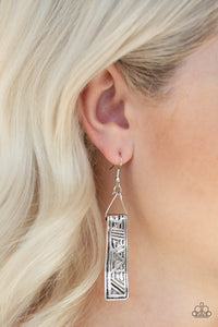 Paparazzi Ancient Artifacts - Silver Earrings - $5 Jewelry With Ashley Swint