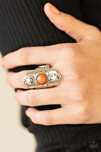 PRE-ORDER - Paparazzi Badlands Garden - Orange - Ring - $5 Jewelry with Ashley Swint