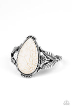 Load image into Gallery viewer, Paparazzi Blooming Oasis - White Stone - Cuff Bracelet - $5 Jewelry with Ashley Swint