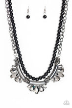 Load image into Gallery viewer, Paparazzi Bow Before The Queen - BLACK BEADS - Necklace &amp; Earrings - $5 Jewelry With Ashley Swint