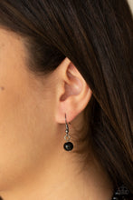 Load image into Gallery viewer, Paparazzi Bow Before The Queen - BLACK BEADS - Necklace &amp; Earrings - $5 Jewelry With Ashley Swint