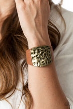 Load image into Gallery viewer, Paparazzi Brighten Up - Brass - Leather Bracelet - $5 Jewelry with Ashley Swint