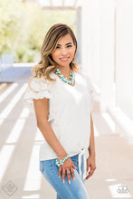 Load image into Gallery viewer, Paparazzi By A Show Of Hands - Blue Shell Beads - Bracelet - Trend Blend Fashion Fix Exclusive June 2019 - $5 Jewelry With Ashley Swint
