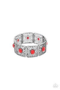 PRE-ORDER - Paparazzi Cakewalk Dancing - Red - Bracelet - $5 Jewelry with Ashley Swint