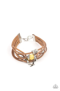 PRE-ORDER - Paparazzi Canyon Flight - Yellow - Bracelet - $5 Jewelry with Ashley Swint