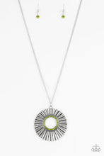Load image into Gallery viewer, PRE-ORDER - Paparazzi Chicly Centered - Green - Necklace &amp; Earrings - $5 Jewelry with Ashley Swint