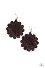 Load image into Gallery viewer, Paparazzi Coachella Cabaret - Brown - Floral Whimsical - Wooden Earrings - $5 Jewelry with Ashley Swint
