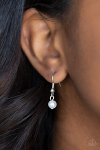 Paparazzi Coastal Couture - Silver - Shell - Necklace and matching Earrings - $5 Jewelry with Ashley Swint