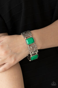 PRE-ORDER - Paparazzi Colorful Coronation - Green - Bracelet - $5 Jewelry with Ashley Swint