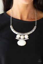 Load image into Gallery viewer, Paparazzi Commander In CHIEFETTE - White Stone - Necklace &amp; Earrings - $5 Jewelry with Ashley Swint