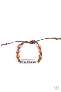PRE-ORDER - Paparazzi Conversation Piece - Orange - FEARLESS Bracelet - $5 Jewelry with Ashley Swint