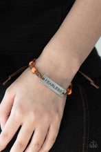 Load image into Gallery viewer, PRE-ORDER - Paparazzi Conversation Piece - Orange - FEARLESS Bracelet - $5 Jewelry with Ashley Swint