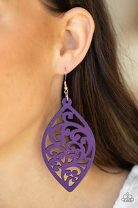 PRE-ORDER - Paparazzi Coral Garden - Purple - Earrings - $5 Jewelry with Ashley Swint