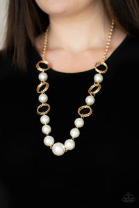PRE-ORDER - Paparazzi COUNTESS Me In - Gold - Necklace & Earrings - $5 Jewelry with Ashley Swint