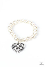 Load image into Gallery viewer, Paparazzi Cutely Crushing - White - Bracelet - $5 Jewelry with Ashley Swint