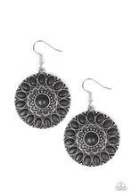 Load image into Gallery viewer, Paparazzi Desert Palette - Black Stone - Silver Frame Earrings - $5 Jewelry With Ashley Swint