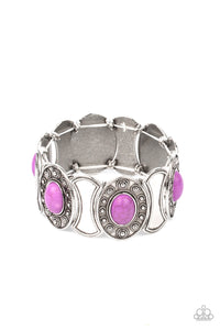 PRE-ORDER - Paparazzi Desert Relic - Purple Stones - Bracelet - $5 Jewelry with Ashley Swint