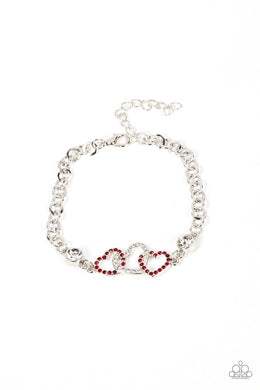PRE-ORDER - Paparazzi Desirable Dazzle - Red - Bracelet - $5 Jewelry with Ashley Swint