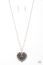 Load image into Gallery viewer, Paparazzi Doting Devotion - Pink - Necklace &amp; Earrings - $5 Jewelry with Ashley Swint