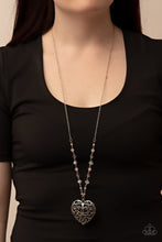 Load image into Gallery viewer, Paparazzi Doting Devotion - Pink - Necklace &amp; Earrings - $5 Jewelry with Ashley Swint