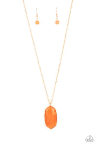 PRE-ORDER - Paparazzi Elemental Elegance - Orange - Necklace & Earrings - $5 Jewelry with Ashley Swint