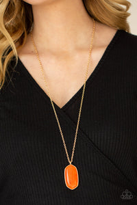 PRE-ORDER - Paparazzi Elemental Elegance - Orange - Necklace & Earrings - $5 Jewelry with Ashley Swint